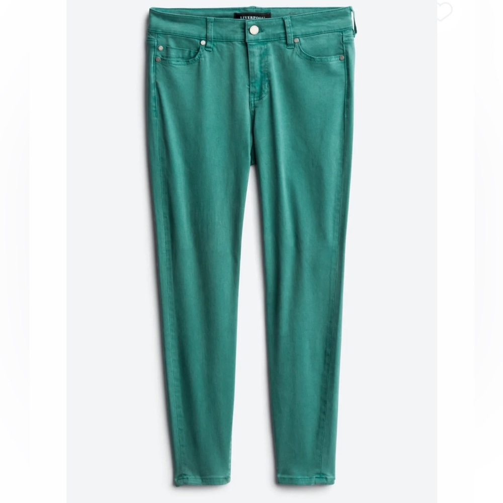 Kaylee Skinny Colored Jean in Teal Green